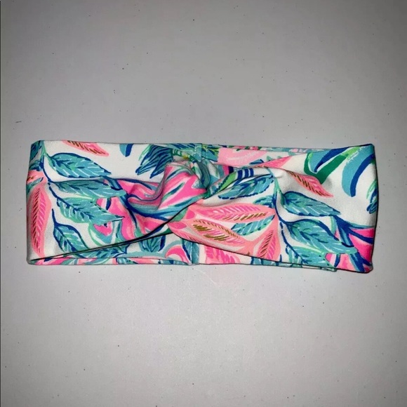LELE SADOUGHI X LILLY PULITZER TOUCAN DO IT BETTER KNOTTED HEAD WRAP